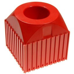 B2B Partner Pojemnik plastikowy na uchwyt narzędziowy VDI 50, moduł 10x10, 1 komora, czerwony