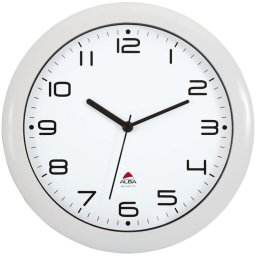 B2B Partner Zegar ścienny biały, czarne elementy