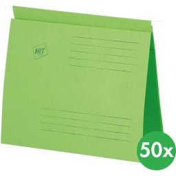 HIT Office Skoroszyt zawieszany A4, zielony, 50 szt.