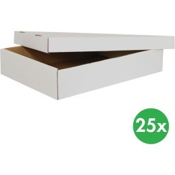 B2B Partner Pudła kartonowe białe na żywność, 580x380x100 mm, 25 szt., brązowy