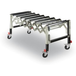 B2B Partner Elastyczny przenośnik wałkowy, 620-950 mm, 130 kg