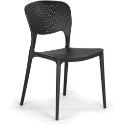 B2B Partner Krzesło do jadalni plastikowe EASY II, czarne