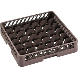 B2B Partner Kosz do zmywarki na szkło, 500 x 500 x 100 mm, 36 segmentów 75 x 75 mm