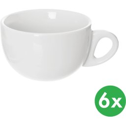 B2B Partner Kubek MONA Jumbo, 0,38 l, porcelana, 6 szt