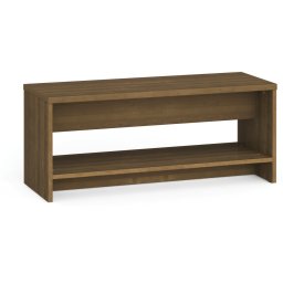 B2B Partner Ławka szatniowa z półką na obuwie, wzmocniona, 1000 mm, orzech