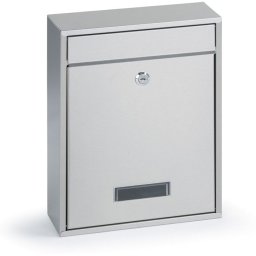 B2B Partner Skrzynka pocztowa odpowiednia do montażu, 350 x 260 x 85 mm, srebrna