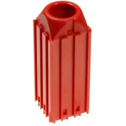 B2B Partner Pojemnik plastikowy na narzędzie z chwytem stożkowym MORSE M2, moduł 3x3, 1 gniazdo, czerwony