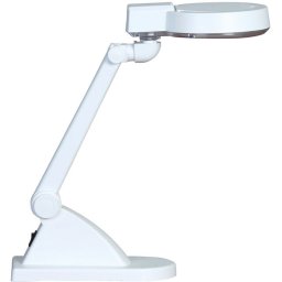 B2B Partner Lampa stołowa z lupą powiększającą, biała