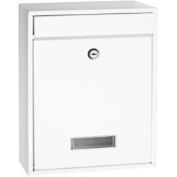 B2B Partner Skrzynka pocztowa odpowiednia do montażu, 350 x 260 x 85 mm, biała