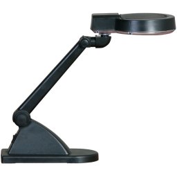 B2B Partner Lampa stołowa z lupą powiększającą, czarna
