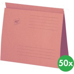 HIT Office Skoroszyt zawieszany A4, różowy, 50 szt.