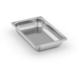 B2B Partner Pojemnik gastronomiczny ze stali nierdzewnej GN 1/1, 530 x 325 x 65 mm