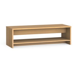 B2B Partner Ławka szatniowa z półką na obuwie, wzmocniona, 1500 mm, buk