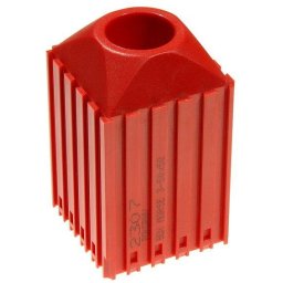 B2B Partner Pojemnik plastikowy na narzędzie z chwytem stożkowym MORSE M3 50x50, moduł 5x5, 1 gniazdo, czerwony
