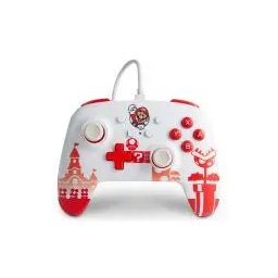 PowerA Enhanced Mario Red & White do Nintendo Switch Przewodowy