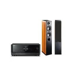 Yamaha MusicCast RX-V4A Czarny, Indiana Line Nota 550 X Orzech