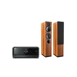 Yamaha MusicCast RX-V4A Czarny, Indiana Line Tesi 561 Orzech