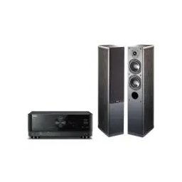 Yamaha MusicCast RX-V6A Czarny, Indiana Line Nota 550 X Czarny dąb