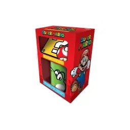 Pyramid GP85205 Super Mario Yoshi Grzybek Znak Zapytania Kubek Podstawka Brelok