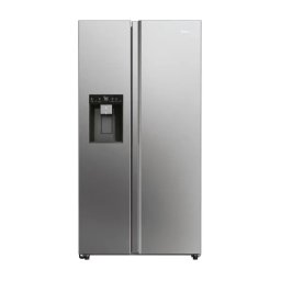 Haier Seria 7 SBS HSW79F18CIMM Funkcje AI Pełny No Frost 177,5cm Dystrybutor wody Zdalne sterowanie Platinum Inox