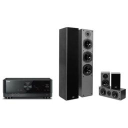 Yamaha MusicCast RX-V4A Czarny, Prism Audio Falcon HT500 Czarny