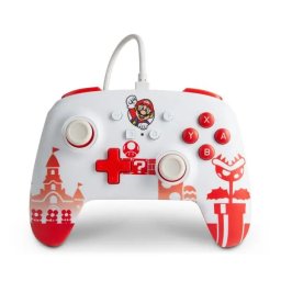 PowerA Enhanced Mario Red & White do Nintendo Switch Przewodowy
