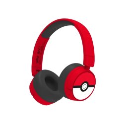 OTL Technologies Pokémon Pokeball Wireless Dla Dzieci Nauszne Czerwono-czarny
