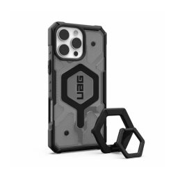 UAG Bundle Pathfinder Clear Case Magsafe agnetic Ring with Stand & Grip do iPhone 16 Pro Max Ash