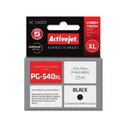 ActiveJet AC-540RX (zamiennik PG-540XL) Czarny 25 ml
