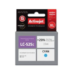 ActiveJet AB-525CN (zamiennik LC525C) Błękitny 15 ml