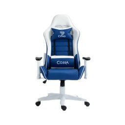 Cobra Rebel CR204 Gamingowy do 130kg Skóra ECO Niebiesko-biały