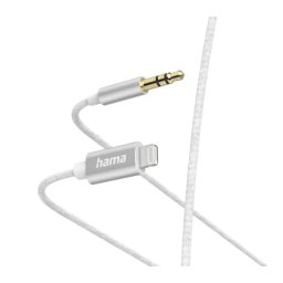 Hama audio Lightning do jack 3,5 mm 1m Biały
