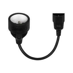 Savio CL-180 Adapter zasilania 15cm Czarny