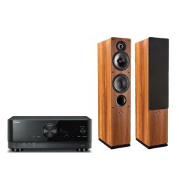 Yamaha MusicCast RX-V4A Czarny, Indiana Line Tesi 561 Orzech