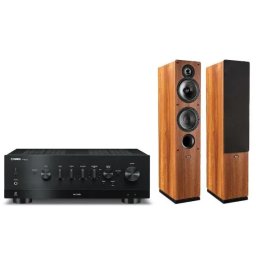 Yamaha R-N800A Czarny, Indiana Line Tesi 561 Orzech