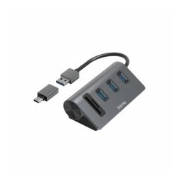 Hama Combo USB Hub/Card Reader Szary