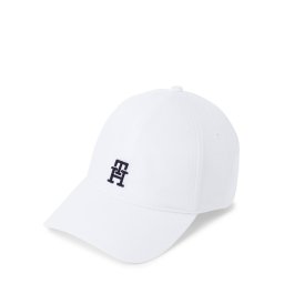 Tommy Hilfiger Czapka męska Mężczyźni Bawełna biały, ONE SIZE