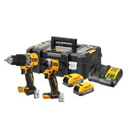 DeWALT Narzędzia - 6-częściowy zestaw AKU narzędzi, akumulatorów i ładowarek DCK2050E2T