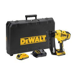 DeWALT Narzędzia - Gwoździarka akumulatorowa 18V 32-63 mm, 2x akumulator Li-Ion 2,0 Ah, ładowarka DCN660D2