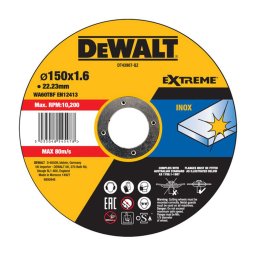 DeWALT Akcesoria - Tarcza tnąca do stali nierdzewnej 150x22,23 mm DT43907