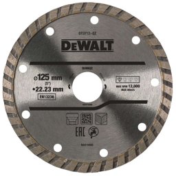 DeWALT Akcesoria - Diamentowa tarcza tnąca do twardych materiałów 125x22,23 mm DT3712