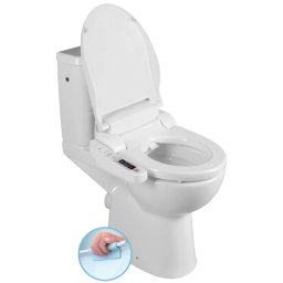 Sapho - Bidet elektroniczny z ceramiką, SoftClose, Rimless, DualFlush, biały NB-1160D-1
