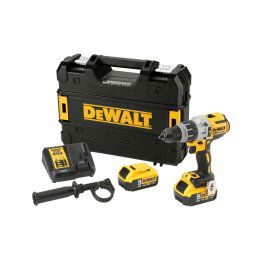 DeWALT Narzędzia - AKU wiertarka udarowa 18V, 2 akumulatory Li-Ion 5,0 Ah, ładowarka DCD996P2