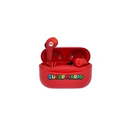 OTL Technologies Super Mario TWS Earphones Dla Dzieci Dokanałowe Bluetooth 5.3 Czerwony