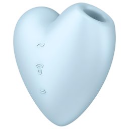 Satisfyer Cutie Heart - bezprzewodowy stymulator łechtaczki z falami powietrznymi (niebieski)
