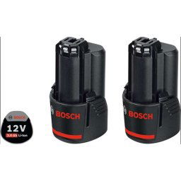 Bosch Akcesoria - Akumulator 12 V Li-Ion GBA 3,0 Ah, 2 sztuki 1600A00X7D