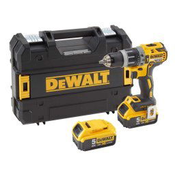 DeWALT Narzędzia - AKUMULATOR 18 V Wiertarka udarowa, 2 akumulatory XR 5,0 Ah DCD796P2