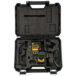 DeWALT Akcesoria - Akumulatorowy laser krzyżowy zielony 10,8 V, zasięg 60 m, 1x akumulator 2,0 Ah XR, ładowarka DCE089D1G