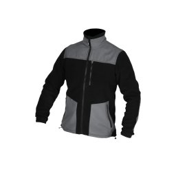 DEDRA BH6PA1-XXXL bluza polarowa robocza męska Oxford 280 g/m² XXXL czarno-szara