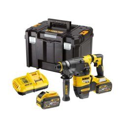 DeWALT - Młotowiertarka akumulatorowa SDS Plus 54 V, 2x akumulator 9,0 Ah FLEXVOLT, ładowarka DCH333X2